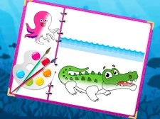 Sea Creatures Coloring E book